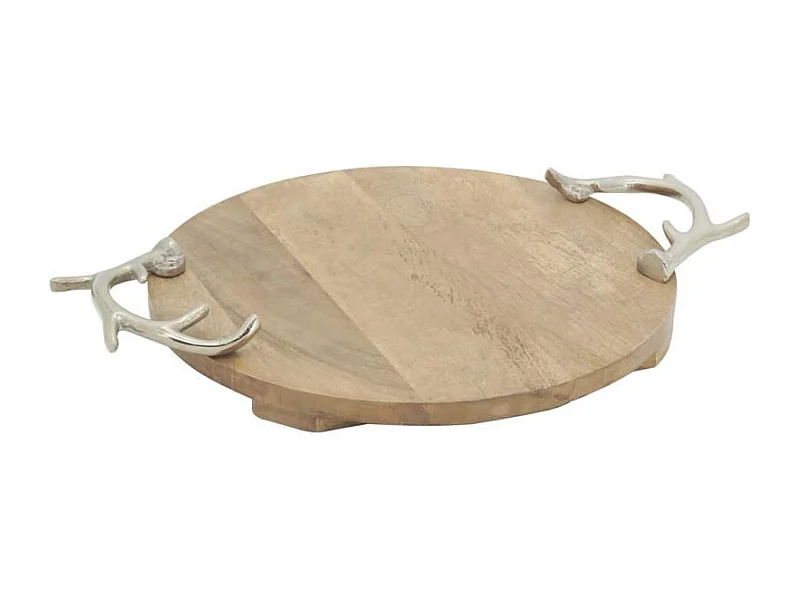Plateau Cerf en bois et aluminium