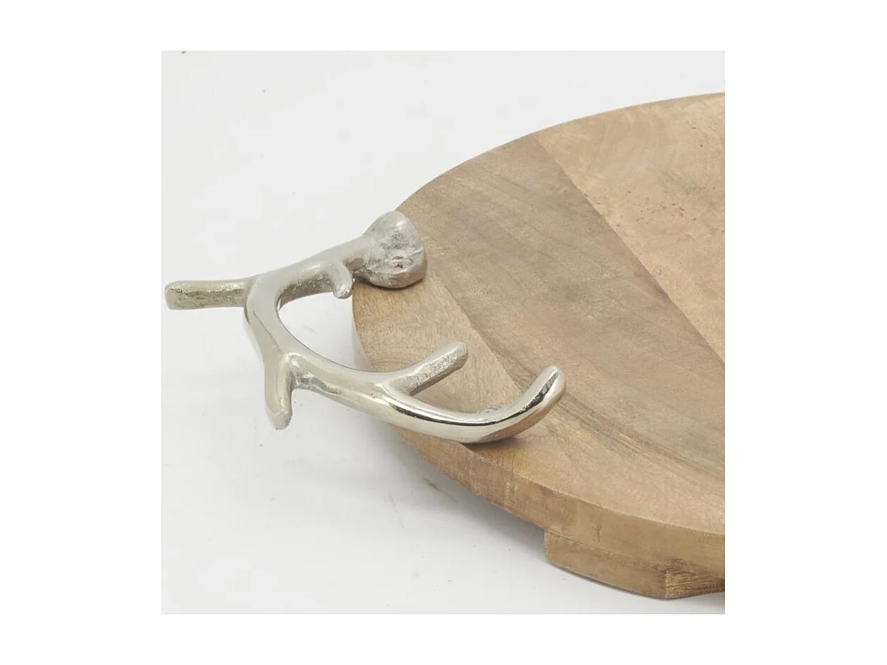 Plateau Cerf en bois et aluminium