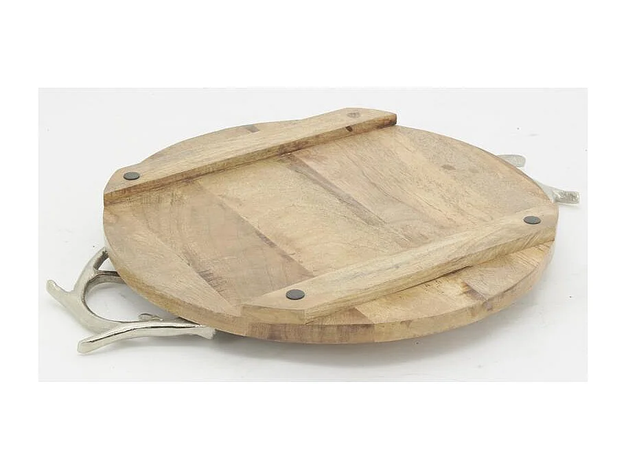 Plateau Cerf en bois et aluminium
