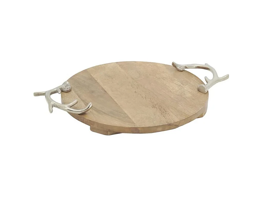 Plateau Cerf en bois et aluminium