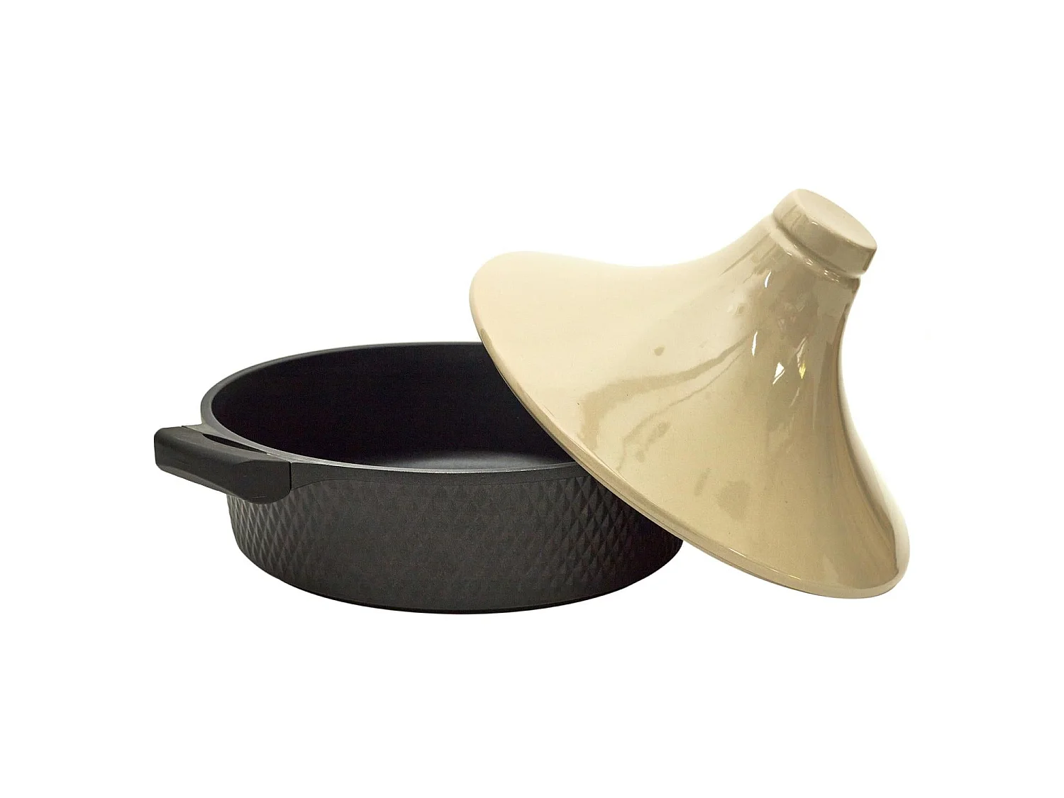 Tajine Induction D28cm Noir, Beige