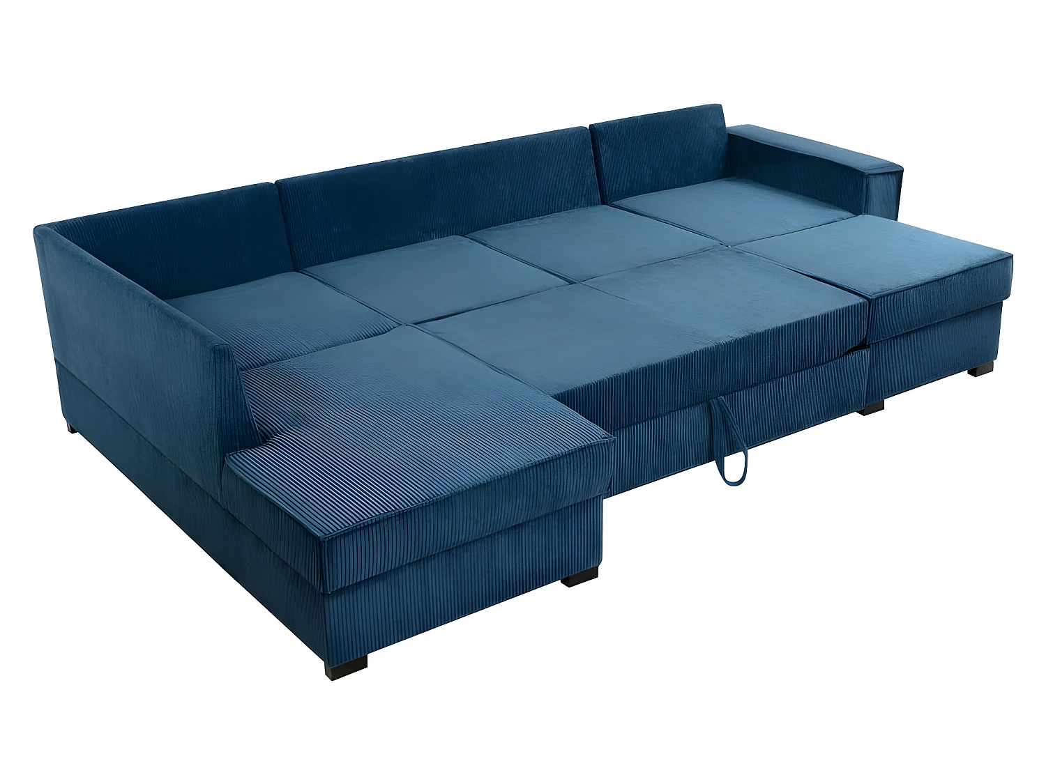 BERY panoramische slaapbank in beige corduroy