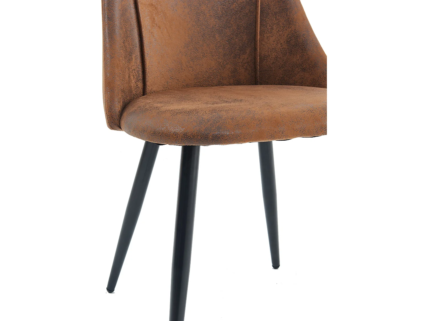 Lot de 4 chaises de salle à manger industriel,smeg suede