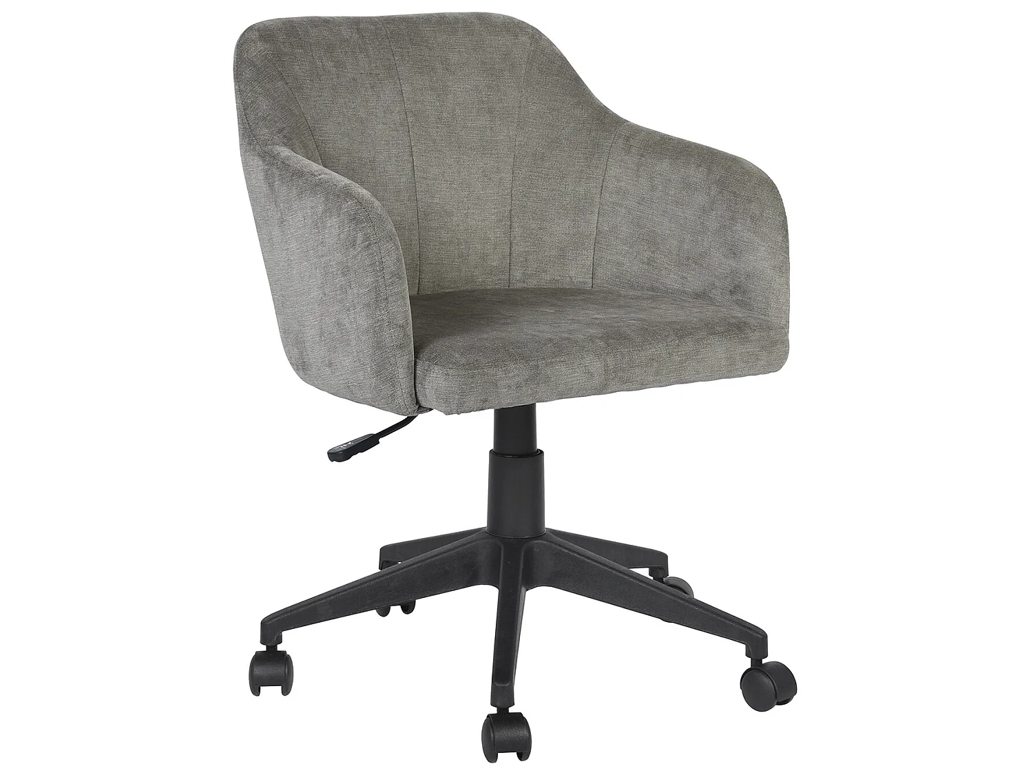 Chaise de bureau pivotant H79-89cm style industriel en tissu