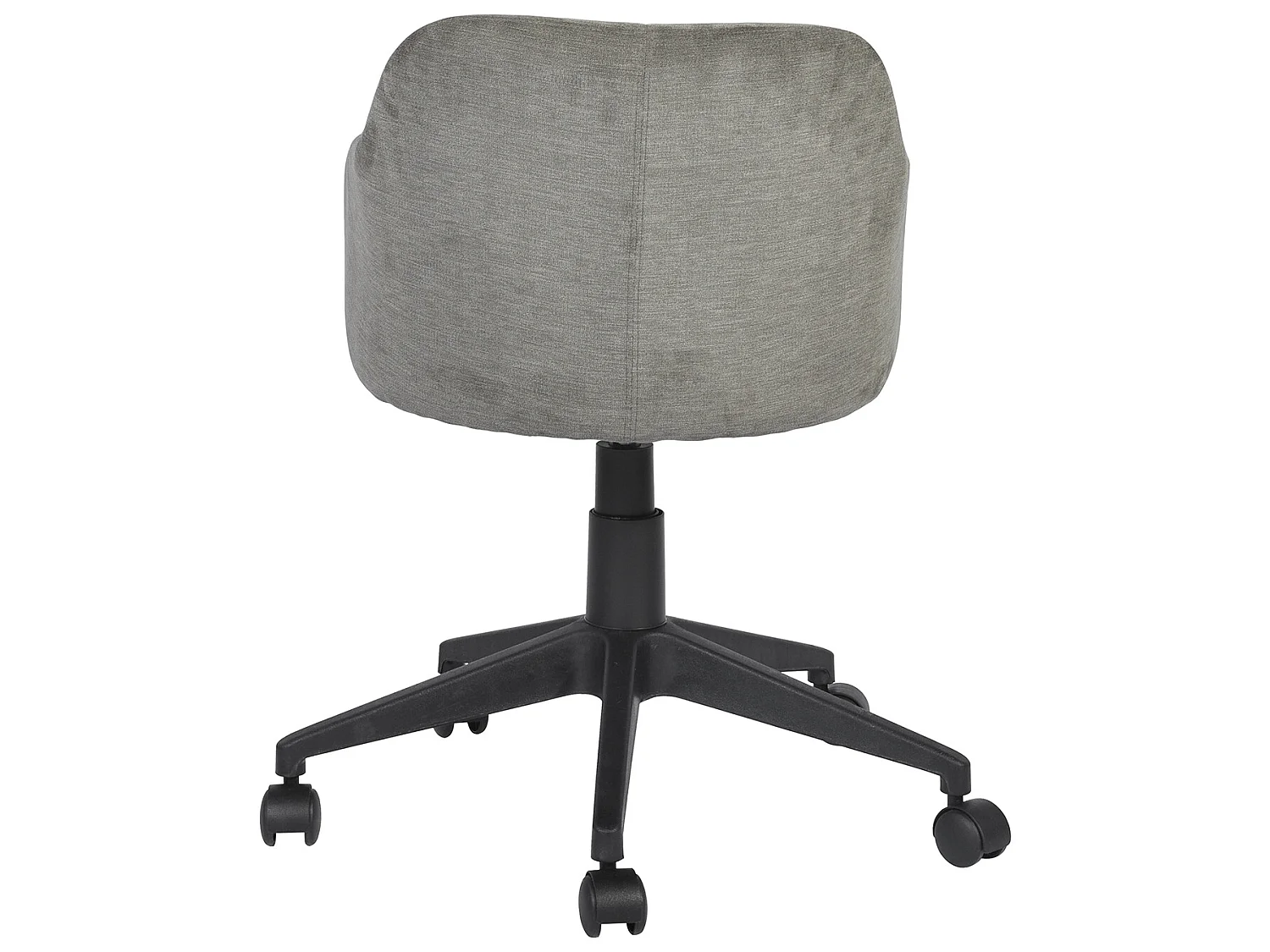 Chaise de bureau pivotant H79-89cm style industriel en tissu