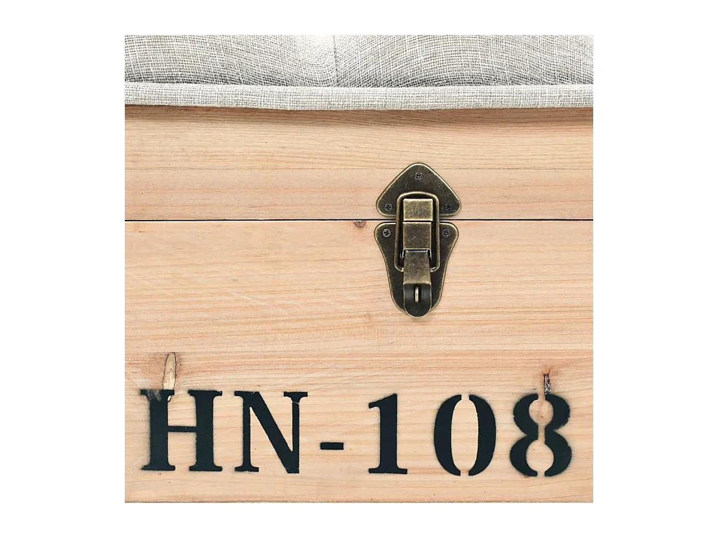 Opbergbank 110 cm massief vurenhout