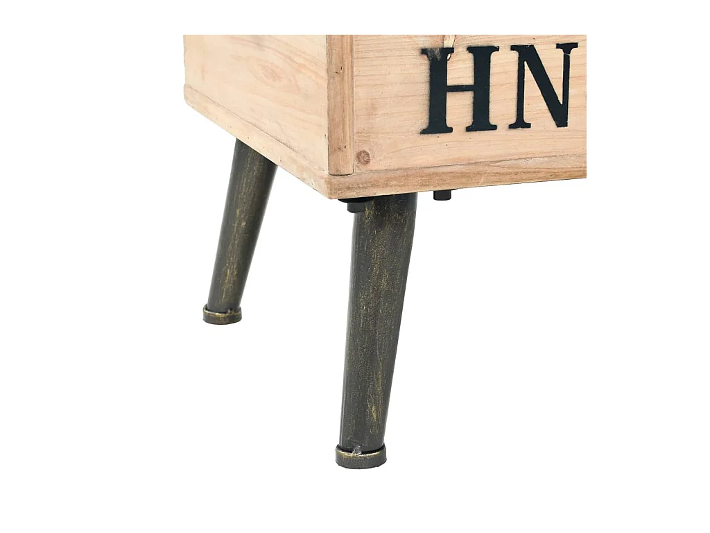 Opbergbank 110 cm massief vurenhout