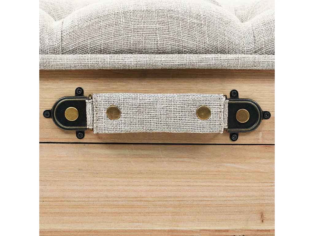 Banc de rangement 110 cm Bois de sapin massif