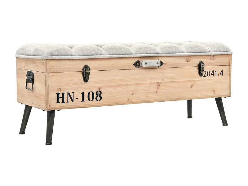 Cassapanca 110 cm in Legno Massello di Abete