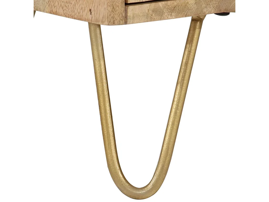 Buffet 80x30x75 cm Bois de manguier solide