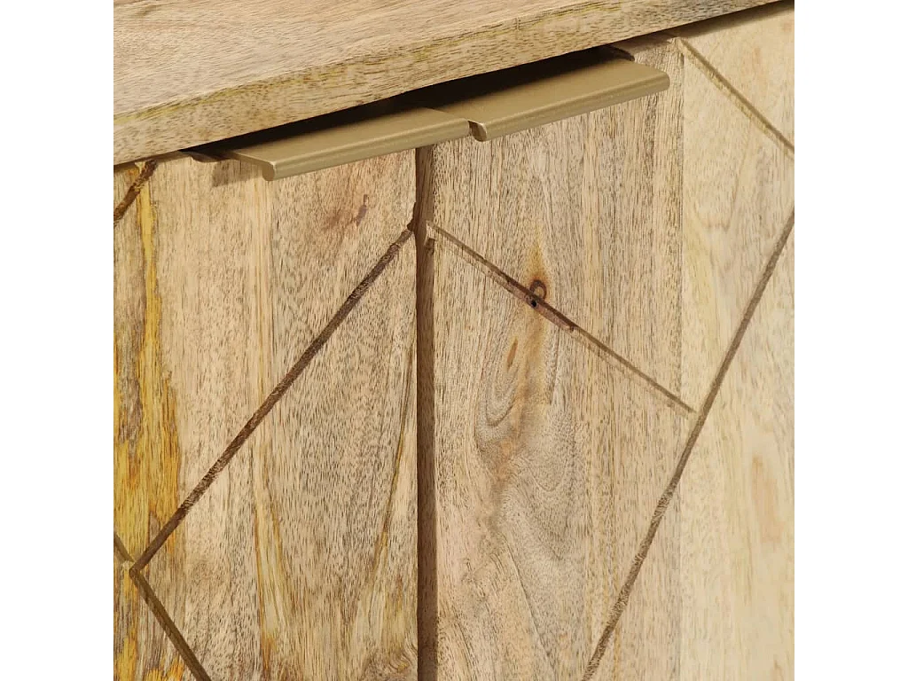 Buffet 80x30x75 cm Bois de manguier solide