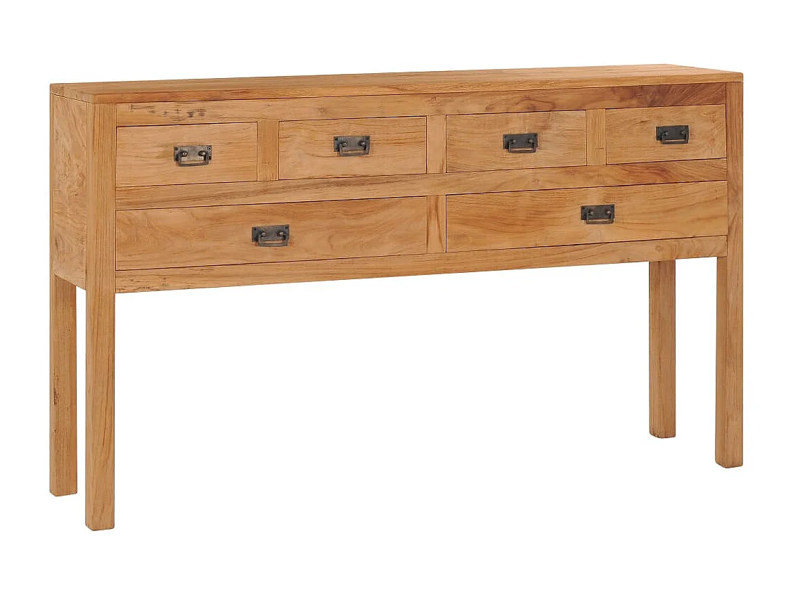Credenza 125x30x75 cm in Legno Massello di Teak