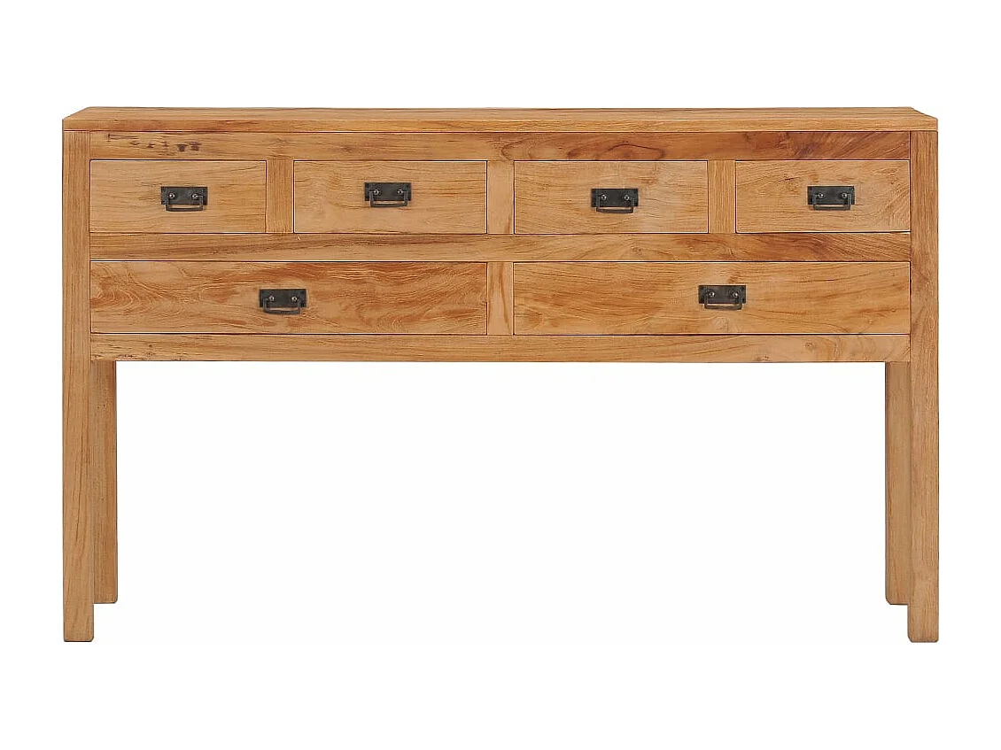 Credenza 125x30x75 cm in Legno Massello di Teak