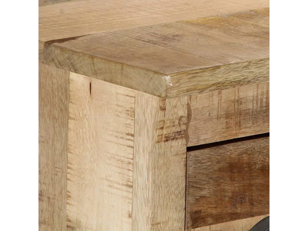 Buffet 140x38x90 cm Bois de manguier massif