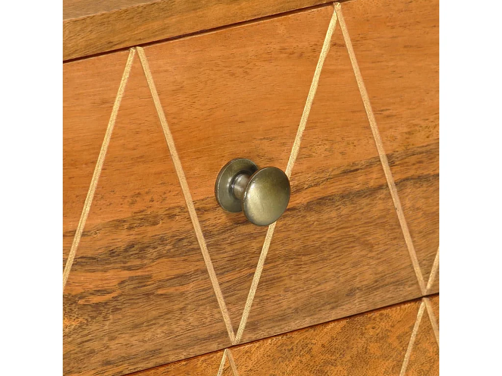 Aparador 85x40x70 cm madeira de mangueira maciça