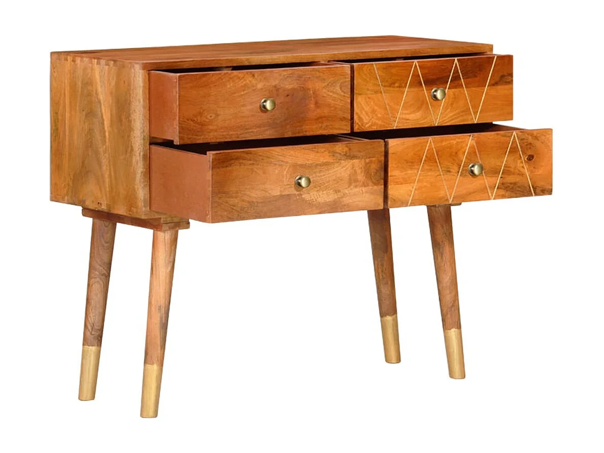 Credenza 85x40x70 cm in Legno Massello di Mango