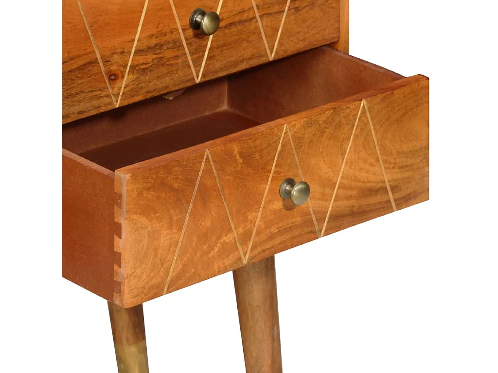 Credenza 85x40x70 cm in Legno Massello di Mango