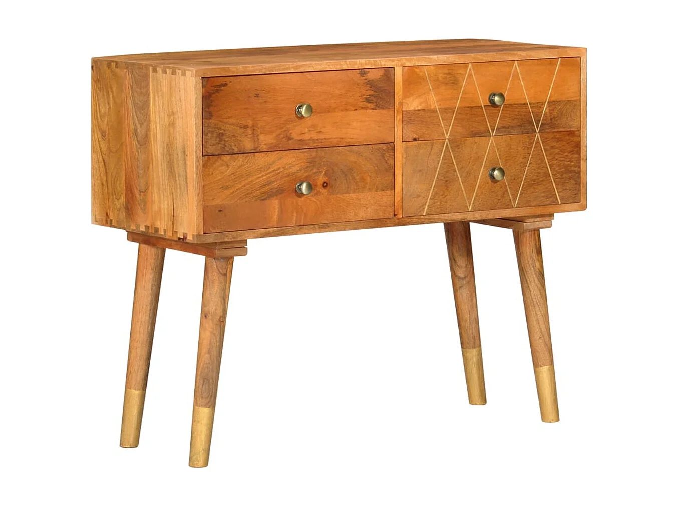 Credenza 85x40x70 cm in Legno Massello di Mango