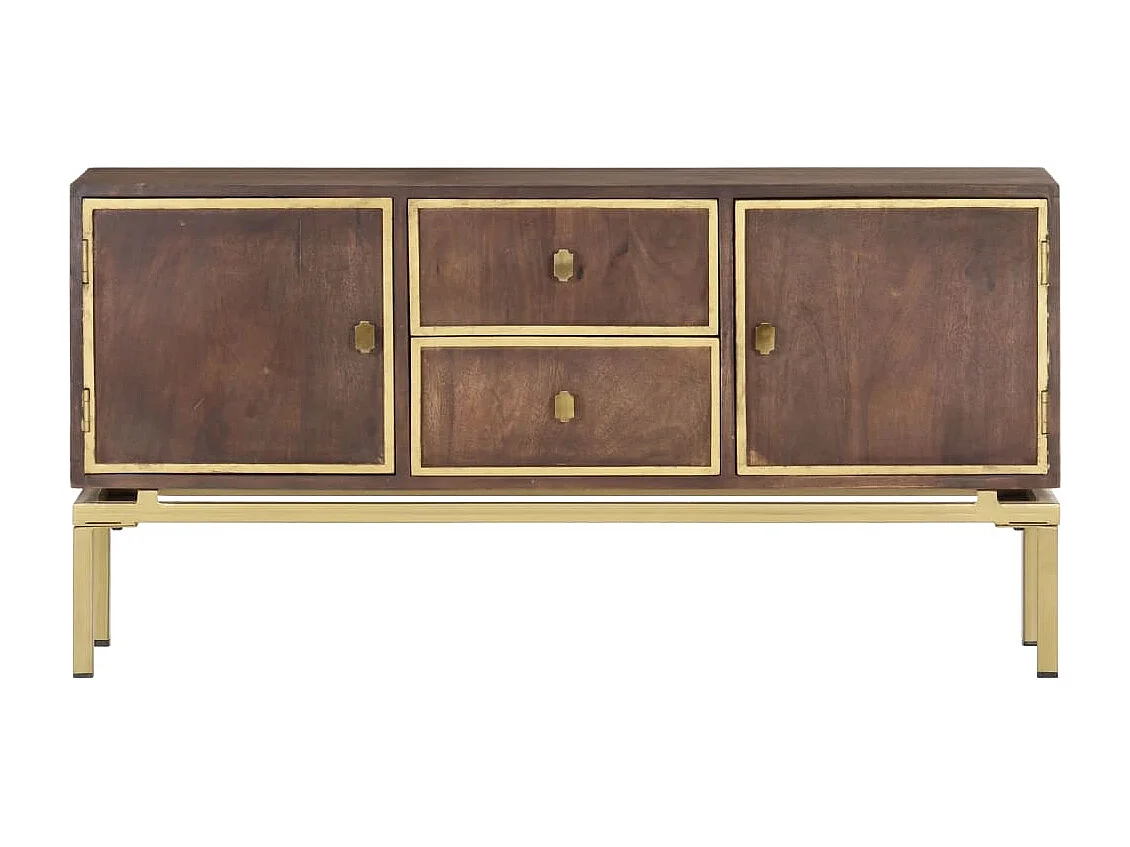 Aparador 120x29x60 cm madeira de mangueira maciça