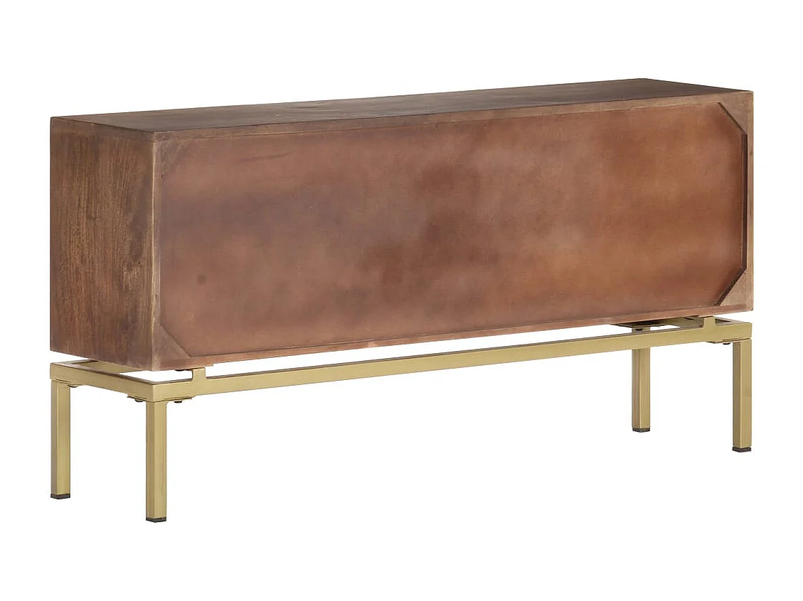 Aparador 120x29x60 cm madeira de mangueira maciça