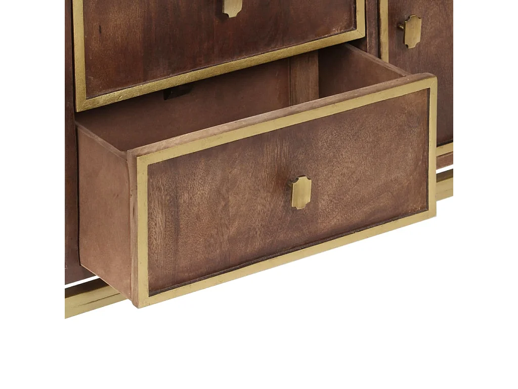 Aparador 120x29x60 cm madeira de mangueira maciça