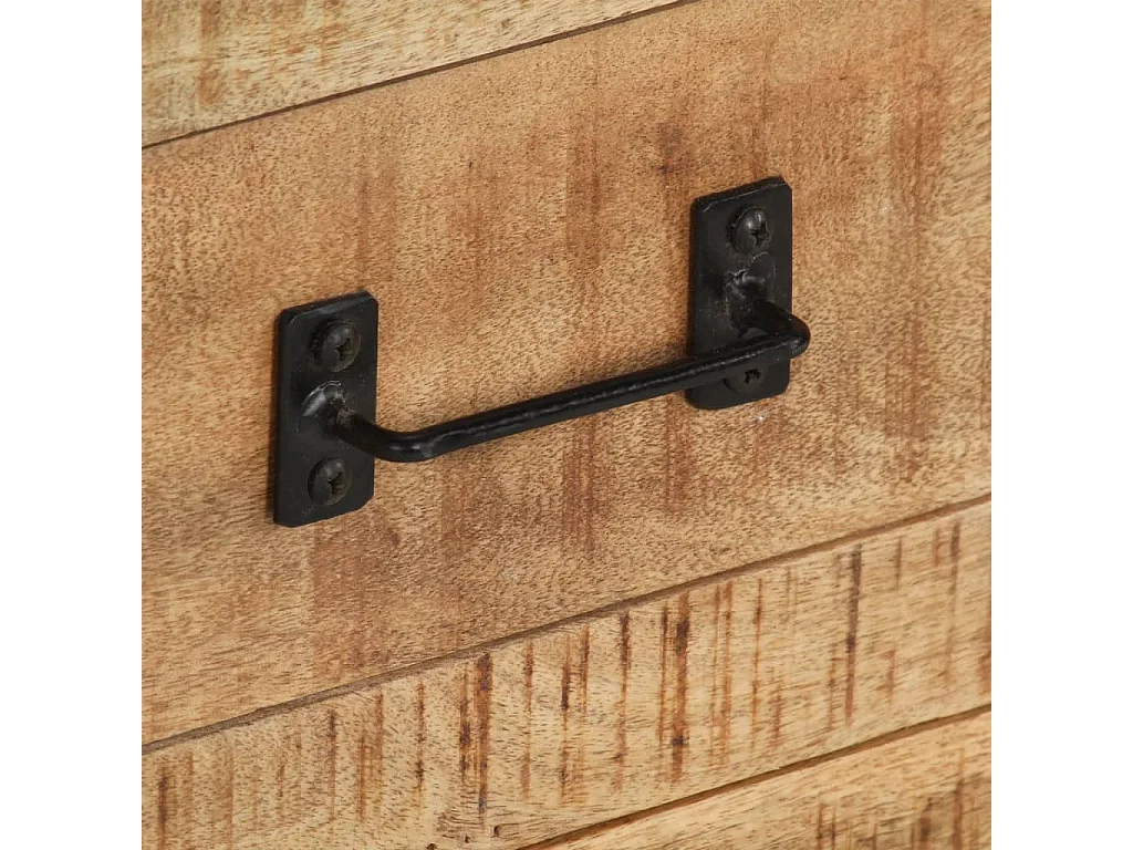 Sideboard 100×31×60 cm Raues Mango-Massivholz