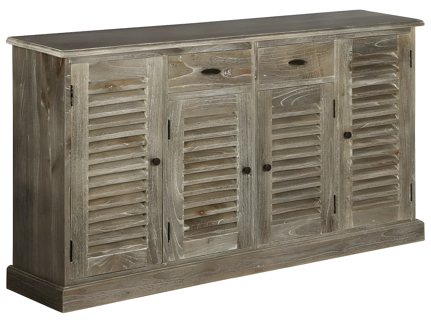 Buffet Bois de melia azedarach massif 145x32,5x77 cm