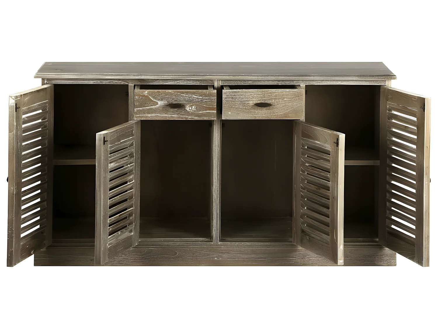 Buffet Bois de melia azedarach massif 145x32,5x77 cm