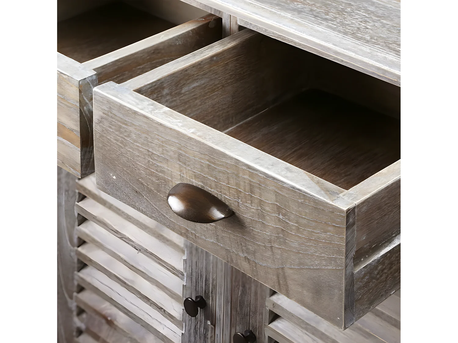 Buffet Bois de melia azedarach massif 145x32,5x77 cm