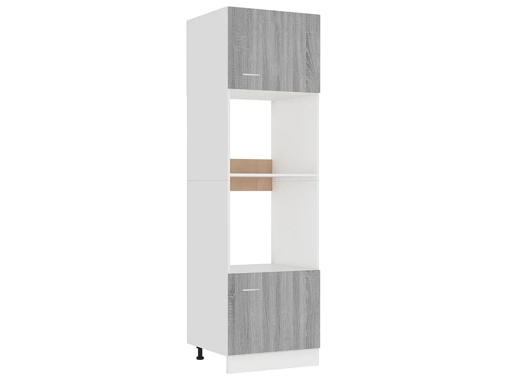 Armário micro-ondas “Lyon” 60x57x207 cm cinza sonoma