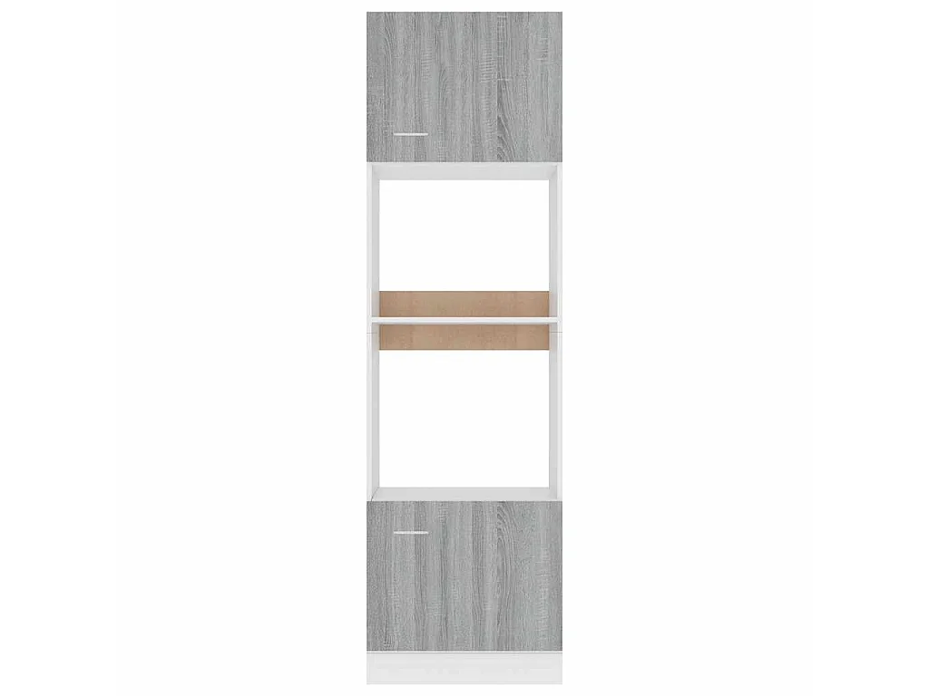 Armário micro-ondas “Lyon” 60x57x207 cm cinza sonoma