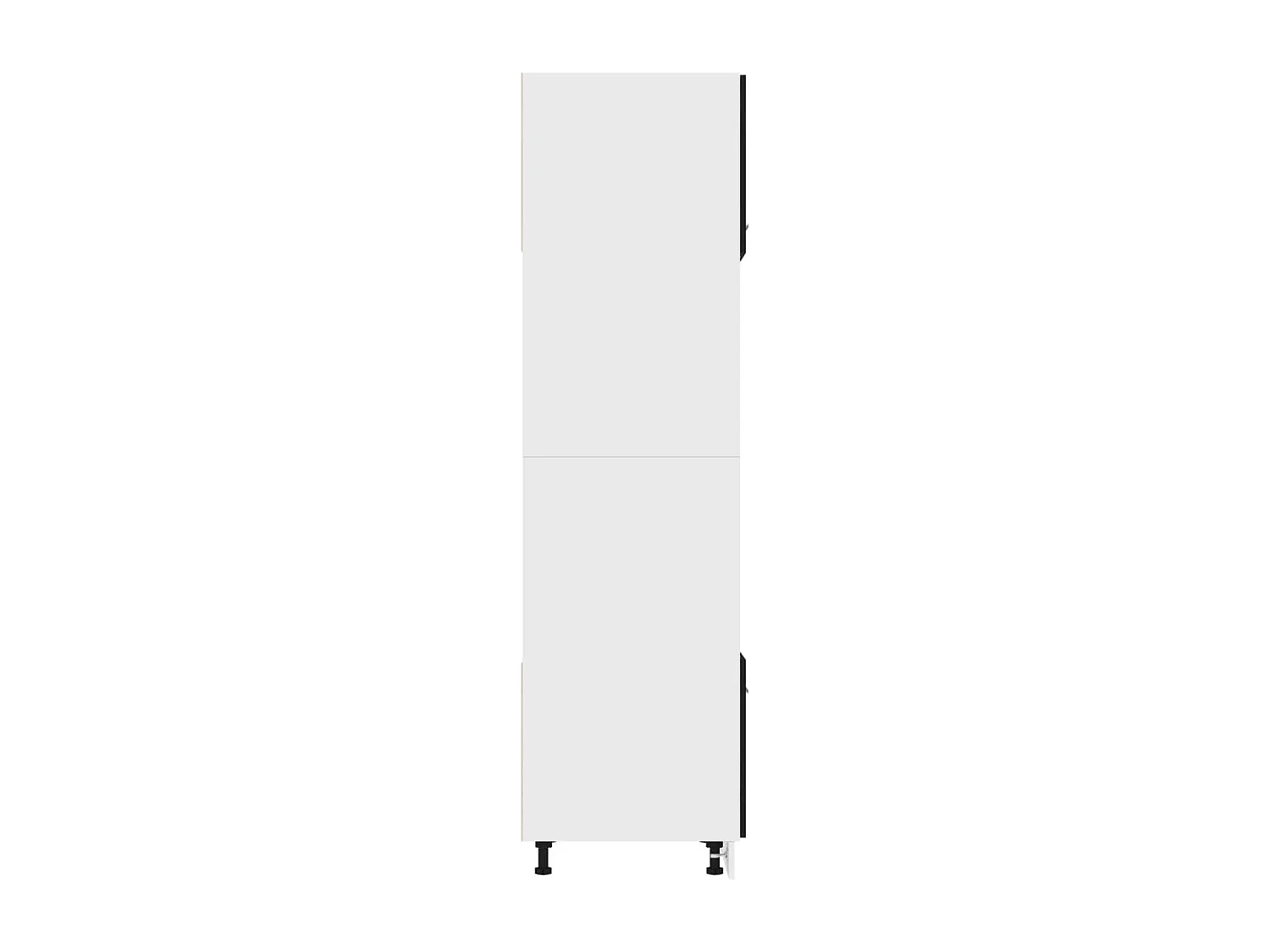 Armoire à micro-ondes Noir 60x57x207 cm Bois d'ingénierie