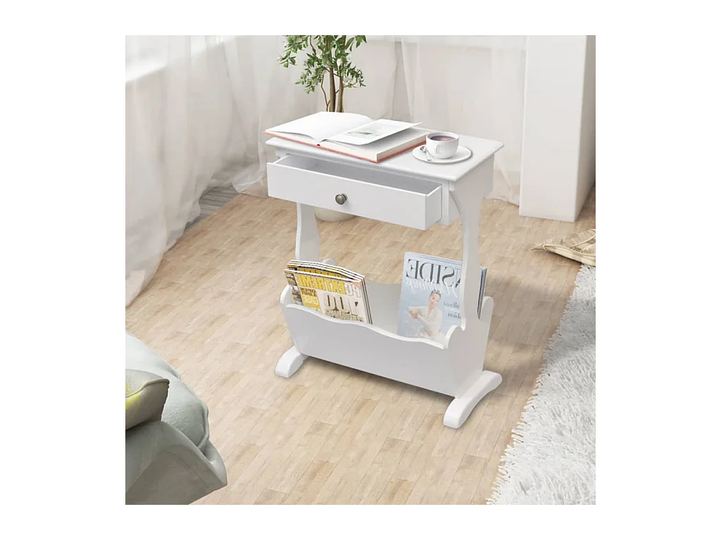 Porte-revues Melrose Blanc