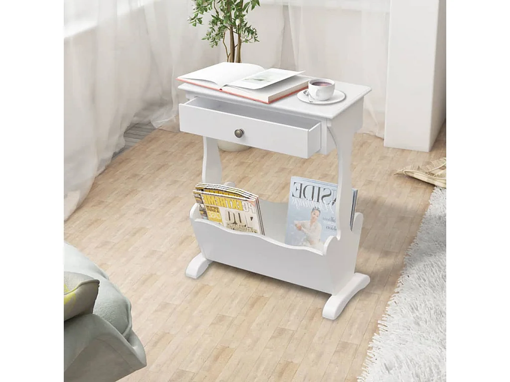 Porte-revues Melrose Blanc