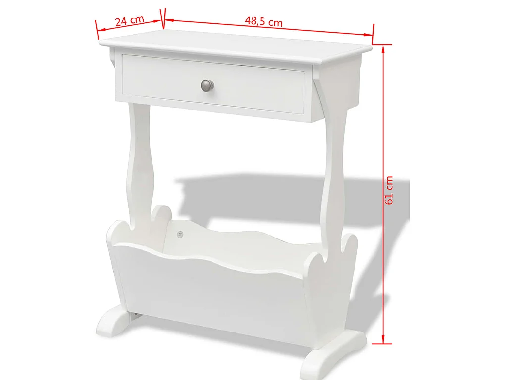 Porte-revues Melrose Blanc