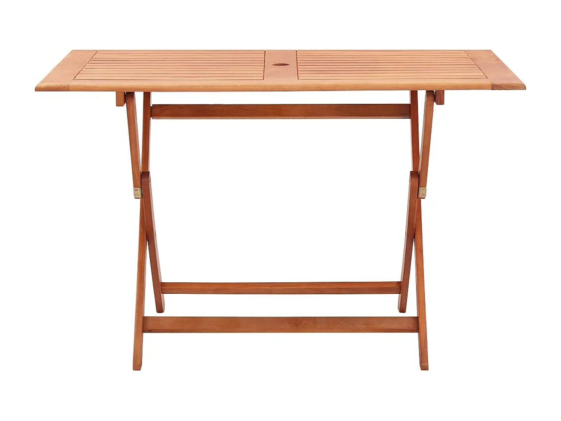 Table pliable de jardin 120x70x75 cm Bois d'eucalyptus solide