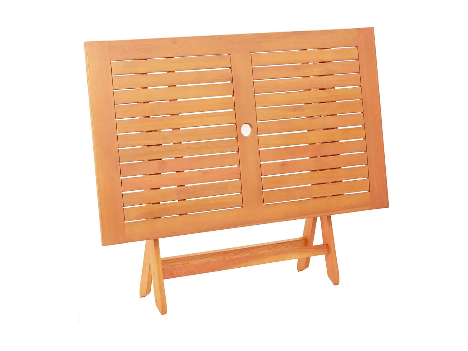 Table pliable de jardin 120x70x75 cm Bois d'eucalyptus solide