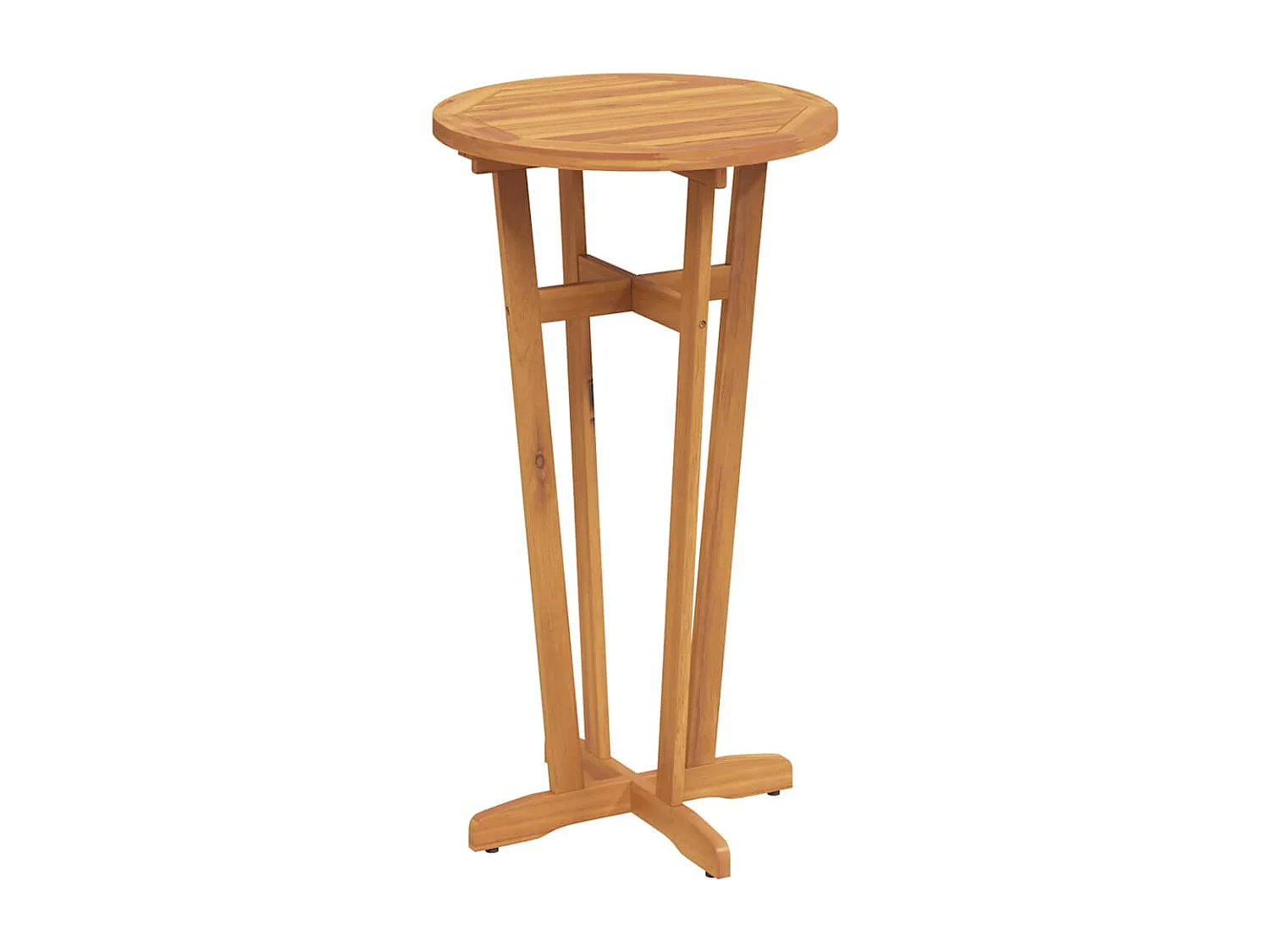 Tavolo da Bar da Giardino Ø60x105 cm Legno Massello di Acacia