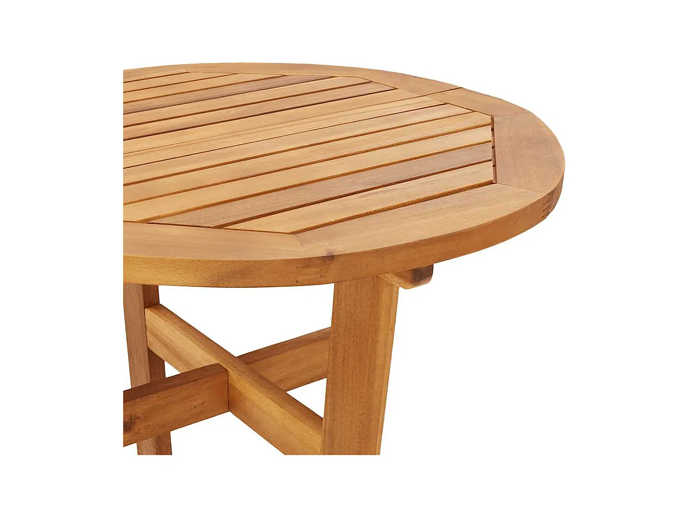 Tuinbartafel Ø 60x105 cm massief acaciahout