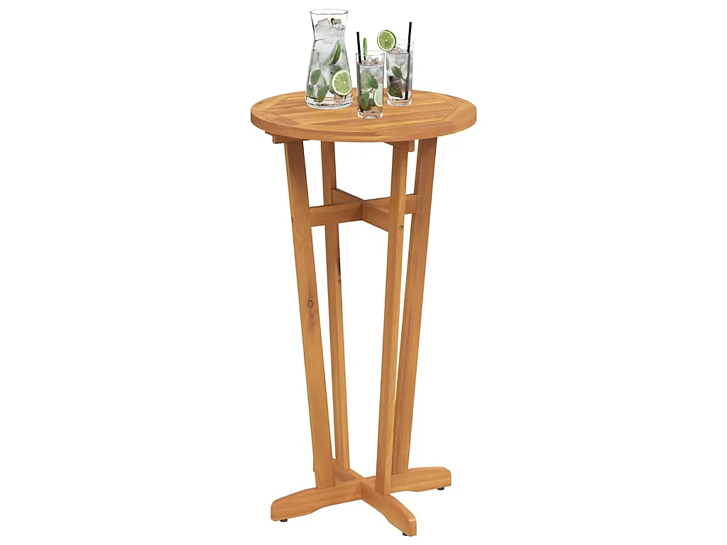 Table de bar de jardin Ø60x105 cm Bois d'acacia solide