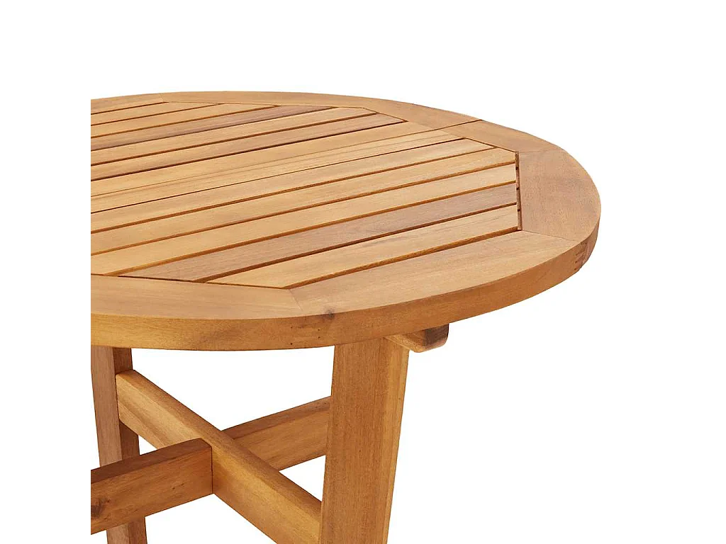 Table de bar de jardin Ø60x105 cm Bois d'acacia solide
