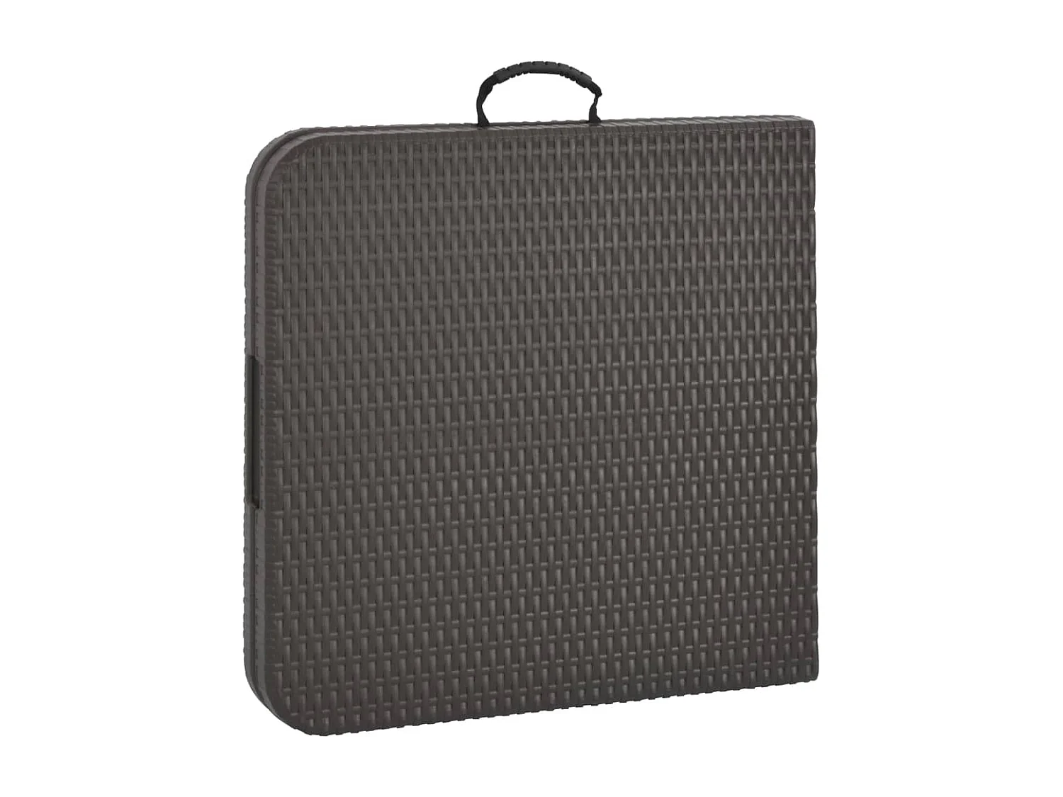 Gartentisch Klappbar Braun 120x60x74 cm HDPE Rattan-Optik