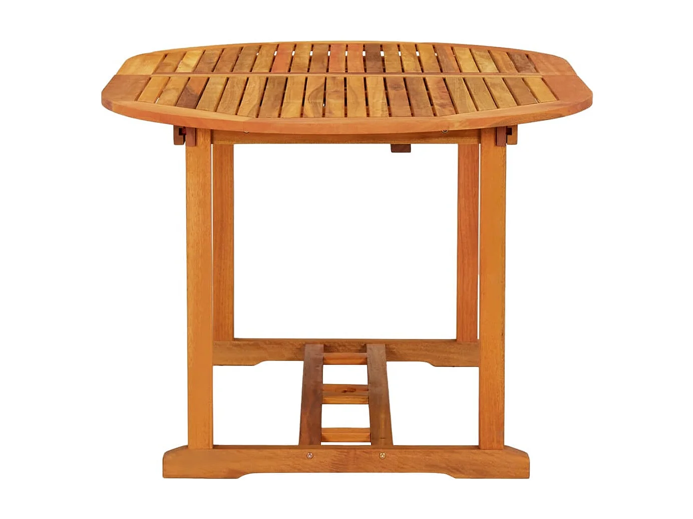 Mesa de jardín madera maciza de eucalipto 200x100x75 cm