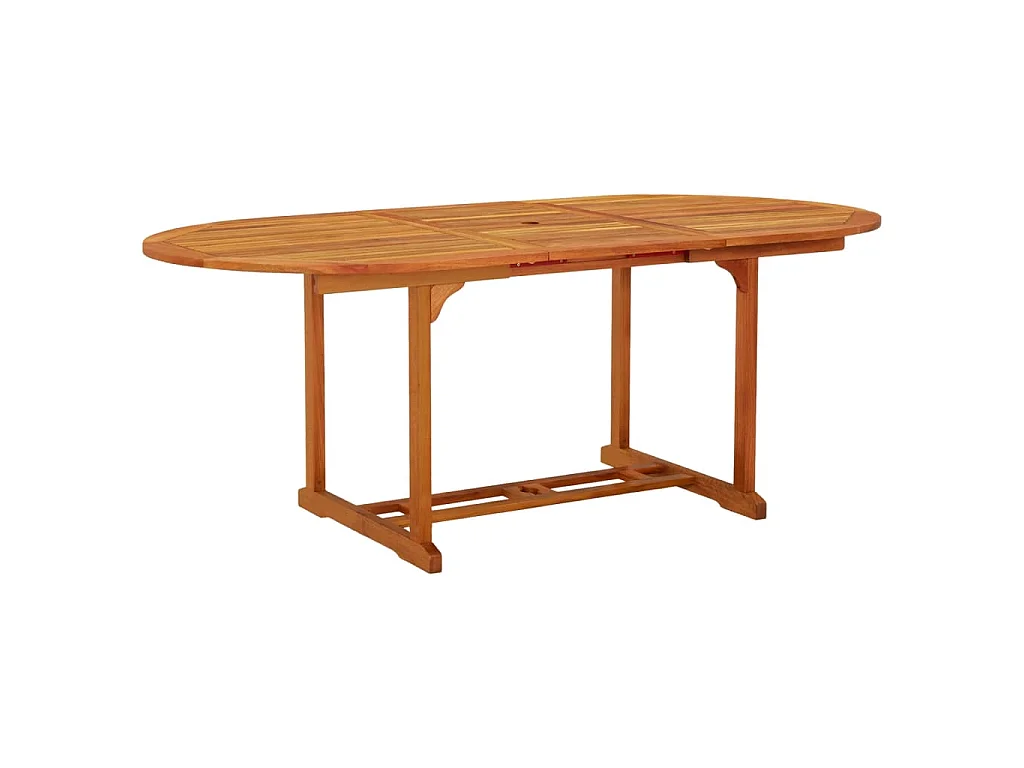 Table de jardin 200x100x75 cm Bois d'eucalyptus solide