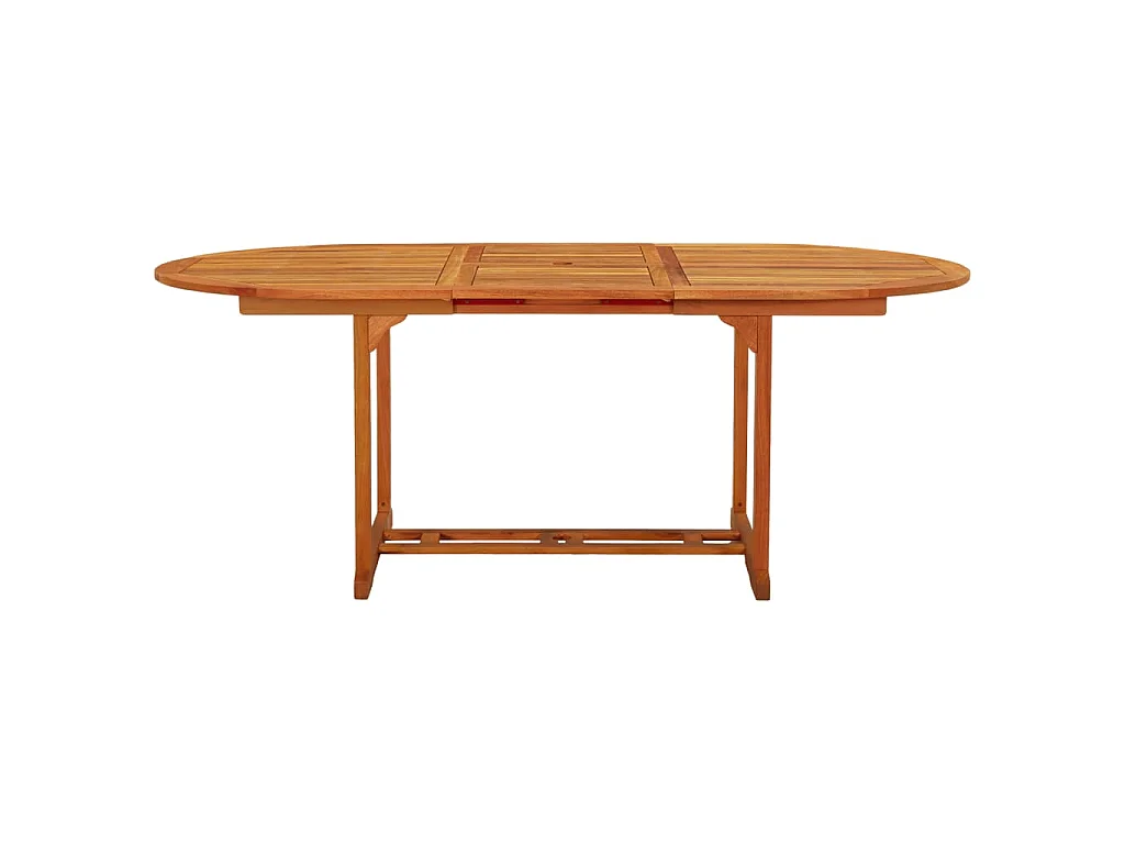 Table de jardin 200x100x75 cm Bois d'eucalyptus solide
