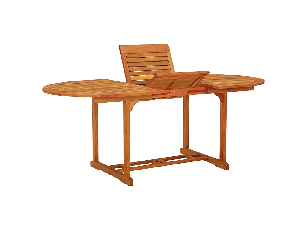 Table de jardin 200x100x75 cm Bois d'eucalyptus solide