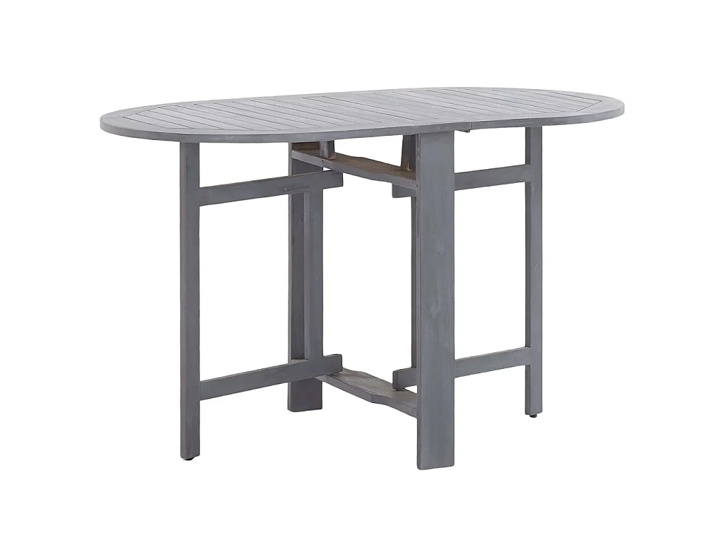 Tuintafel 120x70x74 cm massief acaciahout grijs