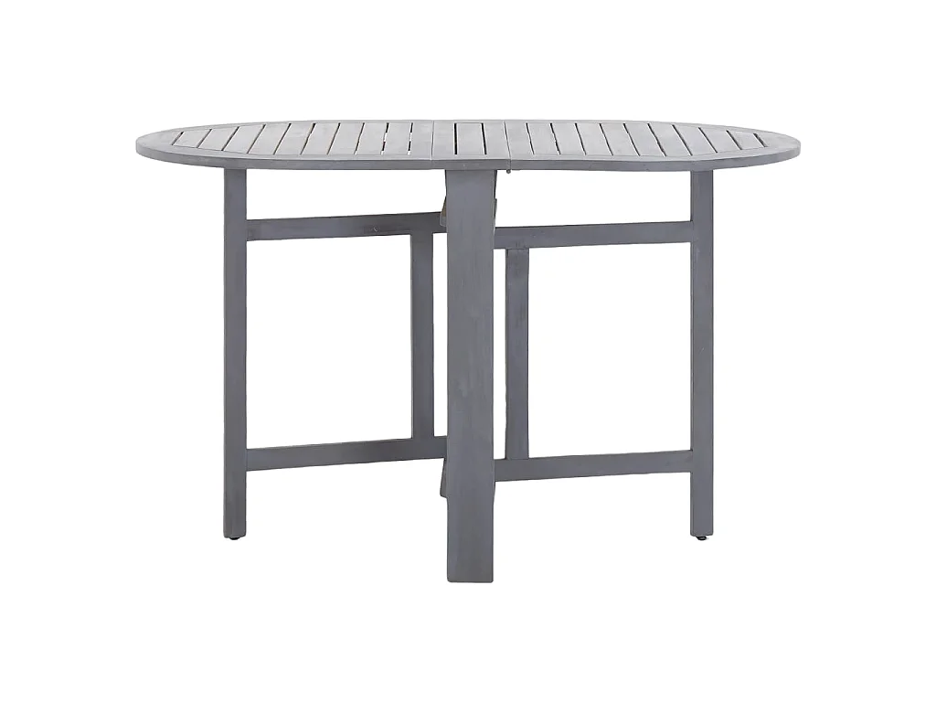 Tuintafel 120x70x74 cm massief acaciahout grijs