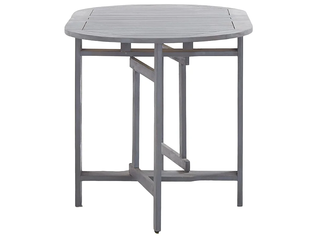 Tuintafel 120x70x74 cm massief acaciahout grijs