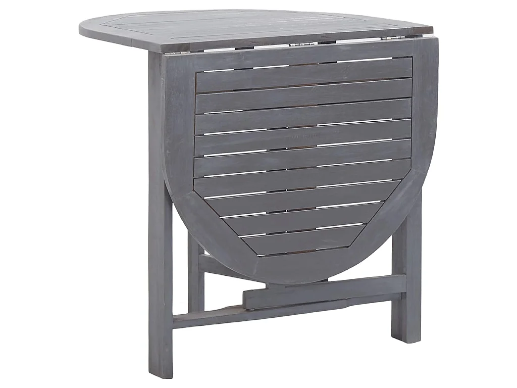 Tuintafel 120x70x74 cm massief acaciahout grijs